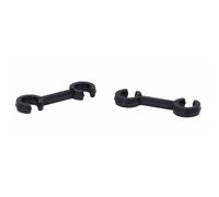 Boîtes de 10 clips PVC Elvedes Noir