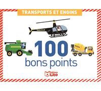 LITO DIFFUSION Boîte de 100 bons points transports et engins, format 7,8 x 5,7 cm