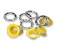 Prym Œillets avec rondelles 542564 14 mm Boîte de 15 Jaune