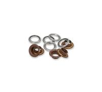 Prym Œillets avec rondelles 542530 – 8 mm – boîte de 32 – marron foncé