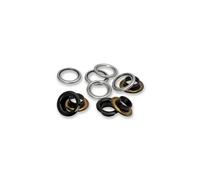 Prym Œillets avec rondelles 542521 – 8 mm – Boîte de 32 – Noir