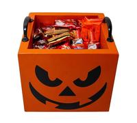 Boîtes De Bonbons D'Halloween - Conteneurs Halloween Treat Halloween 16 Cm, Boîtes De Faveur De La Fête, Contenus De Cadeaux De Carré En Bois, Pour La Faveur De La Fête Scolaire Pour La Collect
