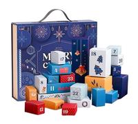 Boîtes de calendrier de compte à rebours de Noël | Créez votre propre calendrier de compte à rebours sur 24 jours, récipient décoratif pour petits jouets, bijoux, bonbons, chocolat, argent
