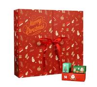 Boîtes de calendrier de compte à rebours vides | Calendrier de l'Avent vide pliable en carton, décoration de Noël | Pour table, cheminée, entrée, salle de classe, fête, famille