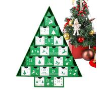 Boîtes De Calendrier De L'avent Pour Noël, Calendrier de Compte à Rebours Vide de 24 Jours à Remplir, Décoration Festive Contenant Numéroté pour Adolescents Adultes