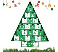 Boîtes De Calendrier De L'avent Pour Noël | Calendrier de Compte à Rebours Vide de 24 Jours à Remplir - Décoration Festive Contenant Numéroté pour Adolescents Adultes