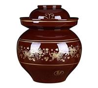 boîtes de céramique, Kit de fermentation chinoise traditionnelle en poterie avec joint d'étanchéité et barboteur, grand format, for poissons rouges(4KG)
