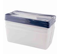 Boîtes de Congélation Trio 1,5l 3 Pièce Plastique Conservation Boîte Cuisine
