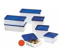 Westmark Boîtes de congélation G 4 pièces 0,25 l – Couvercles inclus – Transparent/Bleu