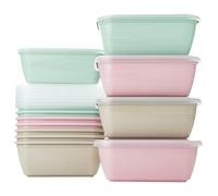 Boîtes de Conservation Alimentaire en Plastique avec Couvercle 500ml Lot 12