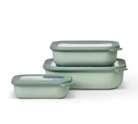 Rosti Mepal – Set de 3 bols rectangulaires Cirqula Nordic Sage 500/1000/2000 ml
