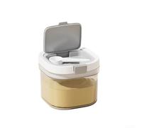 Boîtes de conservation empilables transparentes avec couvercle et cuillère - Boîtes hermétiques pour aliments secs (petit)