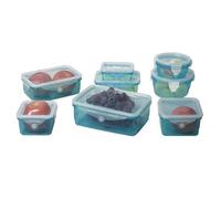 Boîtes de conservation - GENIUS IDEAS - Clever Box - 6 pièces - Silicone et PP - Compatibles micro-ondes