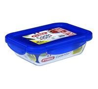 Boîtes de conservation rectangulaires - PYREX - Cook & Go - Lot de 3 - Verre borosilicate - Couvercles étanches