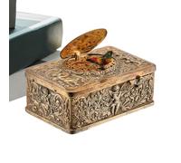 Boîtes De Musique | Boîte De Musique Vintage 10x6x4cm, Ornements De Bureau À Oiseaux De Chant En Relief 3D, Box MusicC | Automate Mécanique Oiseau Chantant Pour Le Salon Des Étagères De Table