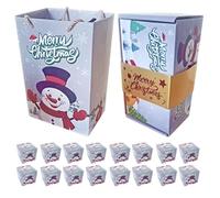 Boîtes de Noël avec couvercle | Boîte à monnaie de Noël festive pour fêtes publiques | Pliable pour les fêtes publiques, biscuits et bonbons dispersés de cartes de neige et bijoux de vin