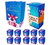 Boîtes de Noël avec couvercles, boîte cadeau pour Noël, anniversaire, argent, sac vide pour biscuits, fête, anniversaire, mariage, bijoux, femmes, hommes d'entreprise