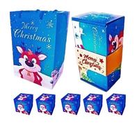 Boîtes de Noël avec Couvercles, Boîte Cadeau Sautillante pour Anniversaire et Noël avec Compartiment à Argent, Sac Vide pour Biscuits Vacances Anniversaire Mariage Célébration Bijoux Famille Femmes