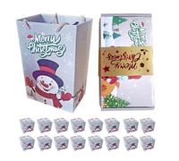 Boîtes De Noël Avec Couvercles, Boîte D'économie D'argent Festive Pour Chocolat, Biscuits Et Bonbons Sacs Pliants Pour La Maison, La Famille, Les, La Célébration De Mariage, Cadeaux Pratiques