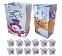 Boîtes de Noël avec couvercles | Boîte rebondissante pour Noël ou anniversaire | Sac pliable pour vacances, maison, famille, , célébration, bijoux en chocolat, mariage, biscuits, bonbons, vin