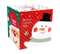 Boîtes De Noël Avec Couvercles Décorations De Bonhomme De Neige Pliables | Boîtes De Père Noël Pour Argent Bagues Colliers Bracelets Montres Parfum Anniversaire Fêtes Nouvel An Mariage