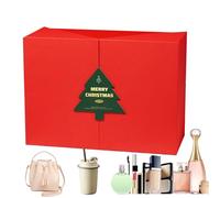 Boîtes de Noël - Boîte de rangement multifonction - Boîte de rangement pour petits objets - Pour rouges à lèvres, bonbons, écharpes, chocolat, noix, oursons en gomme, sucettes, bijoux