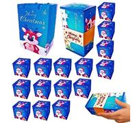 Boîtes de Noël - Boîte en Papier Décoratif | Boîte-cadeau d'argent pliante, fourniture de fête polyvalente pour les bonbons, les bijoux, le vin et célébrations d'anniversaire de la saint-va