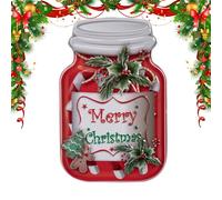 Boîtes de Noël | Boîte Métallique de Noël avec Couvercle | Récipient pour Bonbons et Gourmandises | Garnitures de Chaussette et Loisirs Créatifs Festifs