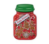 Boîtes de Noël | Boîte Métallique de Noël avec Couvercle | Récipient pour Bonbons et Gourmandises | Garnitures de Chaussette et Loisirs Créatifs Festifs