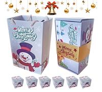 Boîtes de Noël - Boîte rebondissante pour Noël ou anniversaire - Sac décoratif pour , vin d'entreprise, biscuits, boulangers, bonbons, bijoux de mariage, chocolats, vacances