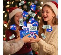 Boîtes de Noël, boîtes d'argent pliables avec effet pour Noël - Sac pour fêtes, biscuits, bonbons, bijoux, vin, adultes, bougeoirs, famille, anniversaire, Saint-Valentin