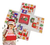 Boîtes de Noël | Boîtes Gourmandises pour Fêtes,Contenant en Papier Multicouche pour Fournitures de Noël et Adultes
