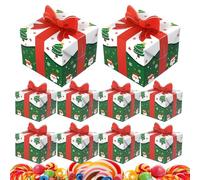 Boîtes De Noël Conteneur Pliable Avec Nœud Rouge