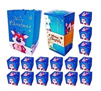 Boîtes de Noël enveloppées, à chocolat - Sac vide pour biscuits, vacances, anniversaire, mariage, fête, bijoux, famille, femmes, hommes, entreprises