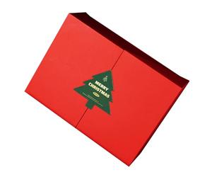 Boîtes de Noël réutilisables à thème de Noël, boîtes d'emballage festives pour cadeaux - Pour rouges à lèvres, bonbons, écharpes, chocolats, noix, oursons en gomme, sucettes, bijoux