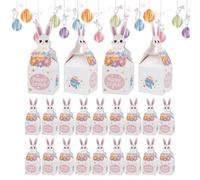 Boîtes de Pâques, lapin papier amusant, sac à friandises de Pâques | pour chocolat, collation, décoration printanière, adolescent, famille, maison, école, anniversaire, fête