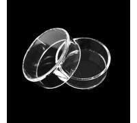 Boîtes de Pétri en verre de Quartz résistant aux hautes températures avec couvercle, 1 pièce, plat d'évaporation à fond plat for utilisation en laboratoire(80x2x15mm)