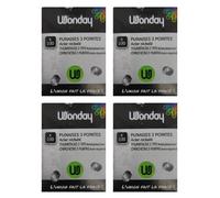 Boîtes de Punaises - WONDAY - Lot de 4 - Acier Nickelé - 3 Pointes - Mixte