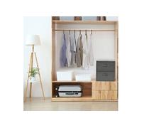 Boîtes de rangement 2 pcs Tissu 43x34x23 cm Anthracite Anthracite G