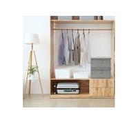 Boîtes de rangement 2 pcs Tissu 50x30x25 cm Gris Gris G