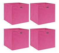 Boîtes de rangement 4 pcs Rose 32x32x32 cm Tissu vidaXL vidaXL