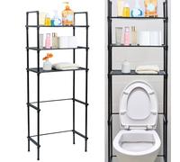 Boîtes de rangement à 3 niveaux pour salle de bain avec couvercles - Économie d'espace - Pour serviettes en papier et essentiels - Optimisez l'espace vertical et désencombrez votre salle de bain