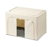 Boîtes de rangement à vêtements, boîtes d'organisateurs de vêtements, bac de rangement en tissu oxford, cadre en acier solide intégré, grande capacité, 60x40x42cm pour le ménage, rangement couverture,