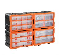 Boîtes de rangement compartiments 29,5x19,5 x16cm tiroirs caisse taille au choix