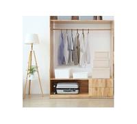 Boîtes de rangement empilables 3 pcs Tissu Crème