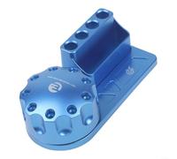 Boîtes de rangement en aluminium pour tournevis avec bases magnétiques rotatives à 360 °, 13 trous pour pinces et embouts, support de réparation de bureau avec rainures de tri, bleu