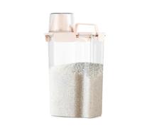 Boîtes de rangement hermétiques pour aliments secs - Grande boîte de rangement pour nourriture pour chien avec tasse à mesurer et bec verseur pour farine, céréales, pâtes, cuisine, garde-manger, 3 L