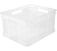 keeeper Boîte de transport Euro-Box XL avec poignées polypropylène 28 l Bruno Transparent