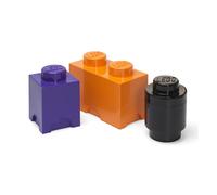Boîtes de rangement LEGO Multi-Pack 3 pièces - violet, noir, orange