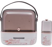 Boîtes de rangement Organiseur de maquillage Blanc Boîte de rangement portable pour cosmétiques